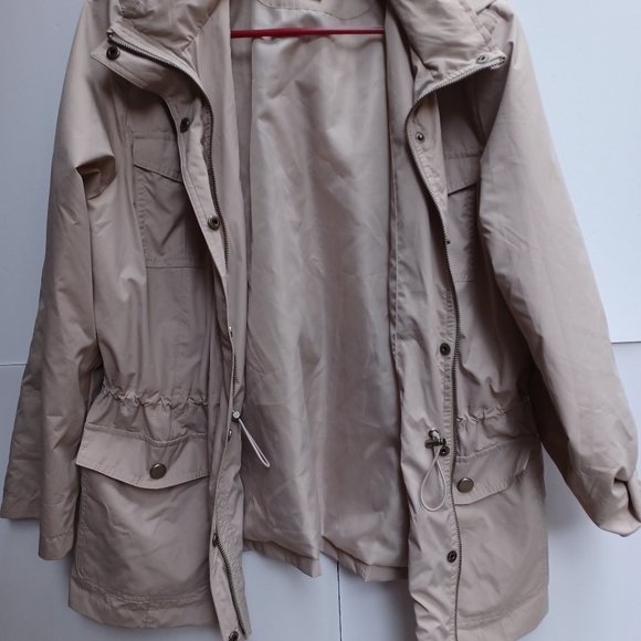 Style & Co. Jackets & Blazers - SOLD! Style & Co Lightweight Anorak Windbreaker Jacket, Tan, PXL